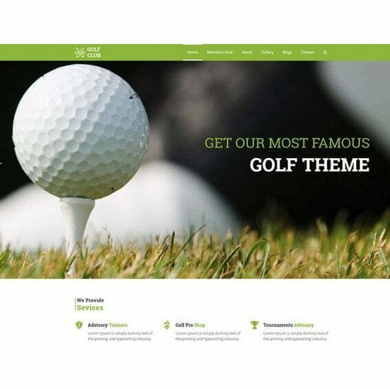 Golf Club - HTML Template