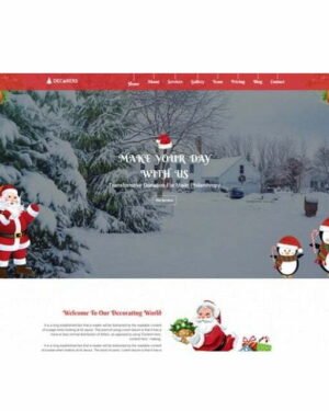 Christmas Decoration - HTML Template