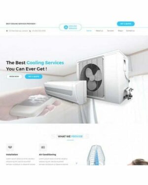 Cooling Service - HTML Template
