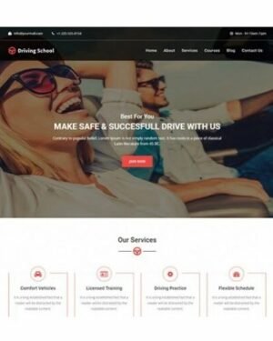 Driving School - HTML Template