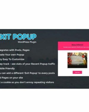 Exit Popup - Wordpress Plugin