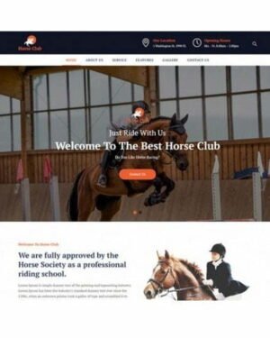 Horse Club - HTML Template