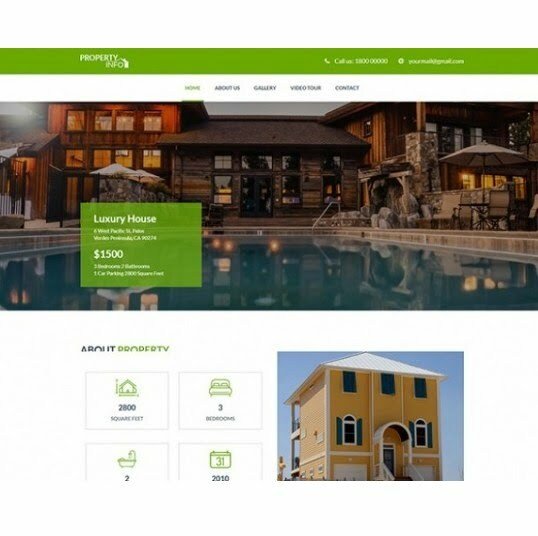 Property Info - HTML Template