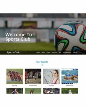 Sports Club - HTML Template