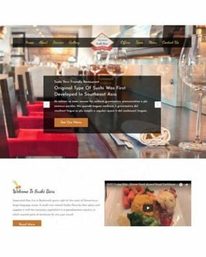 Sushi Bar - HTML Template