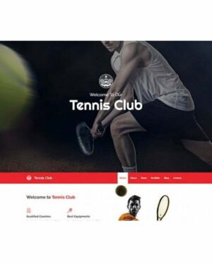 Tennis Club - HTML Template