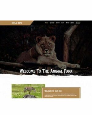 Wild Zoo Multipage - HTML Template